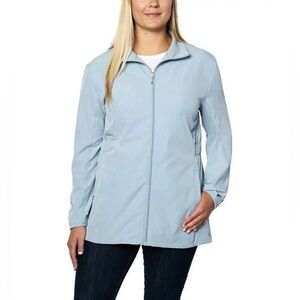 Hang Ten Ladies' Hybrid Jacket UPF 50+ Water Resistant, Blue, Large